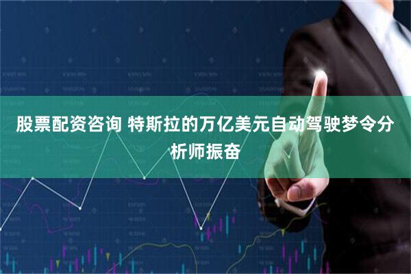 股票配资咨询 特斯拉的万亿美元自动驾驶梦令分析师振奋